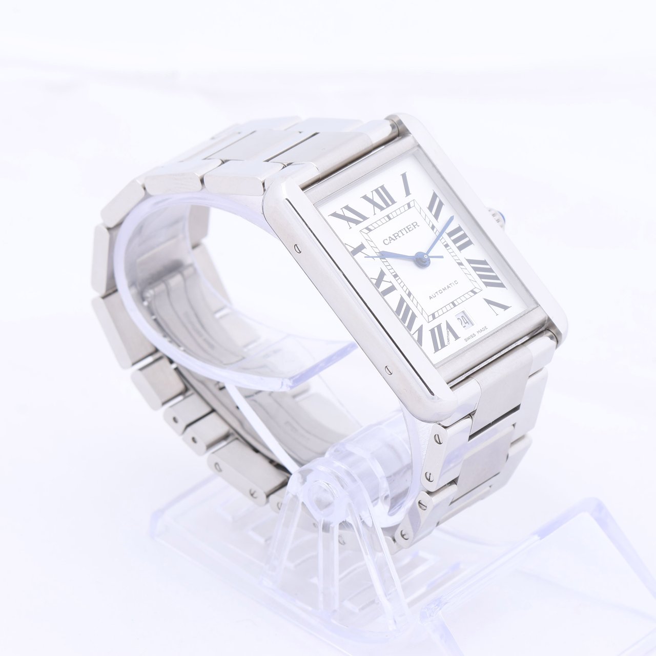 Cartier Cartier Tank Solo W5200028 3515780917TX SS AT Silver-Face Watch Zilver