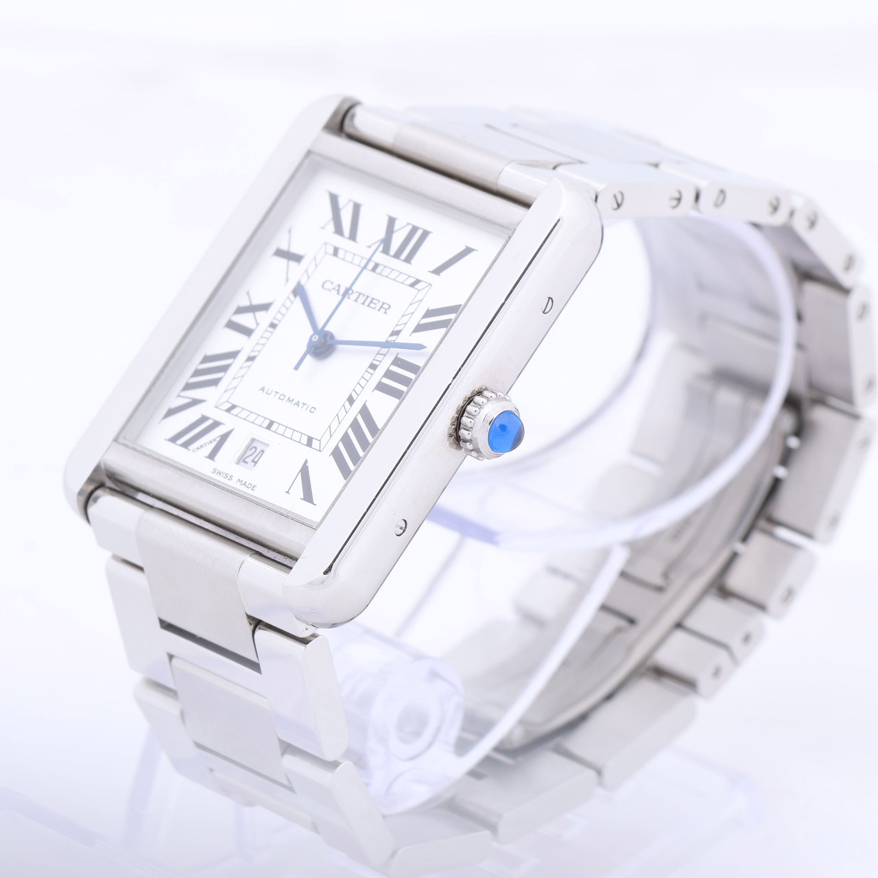 Cartier Cartier Tank Solo W5200028 3515780917TX SS AT Silver-Face Watch Zilver
