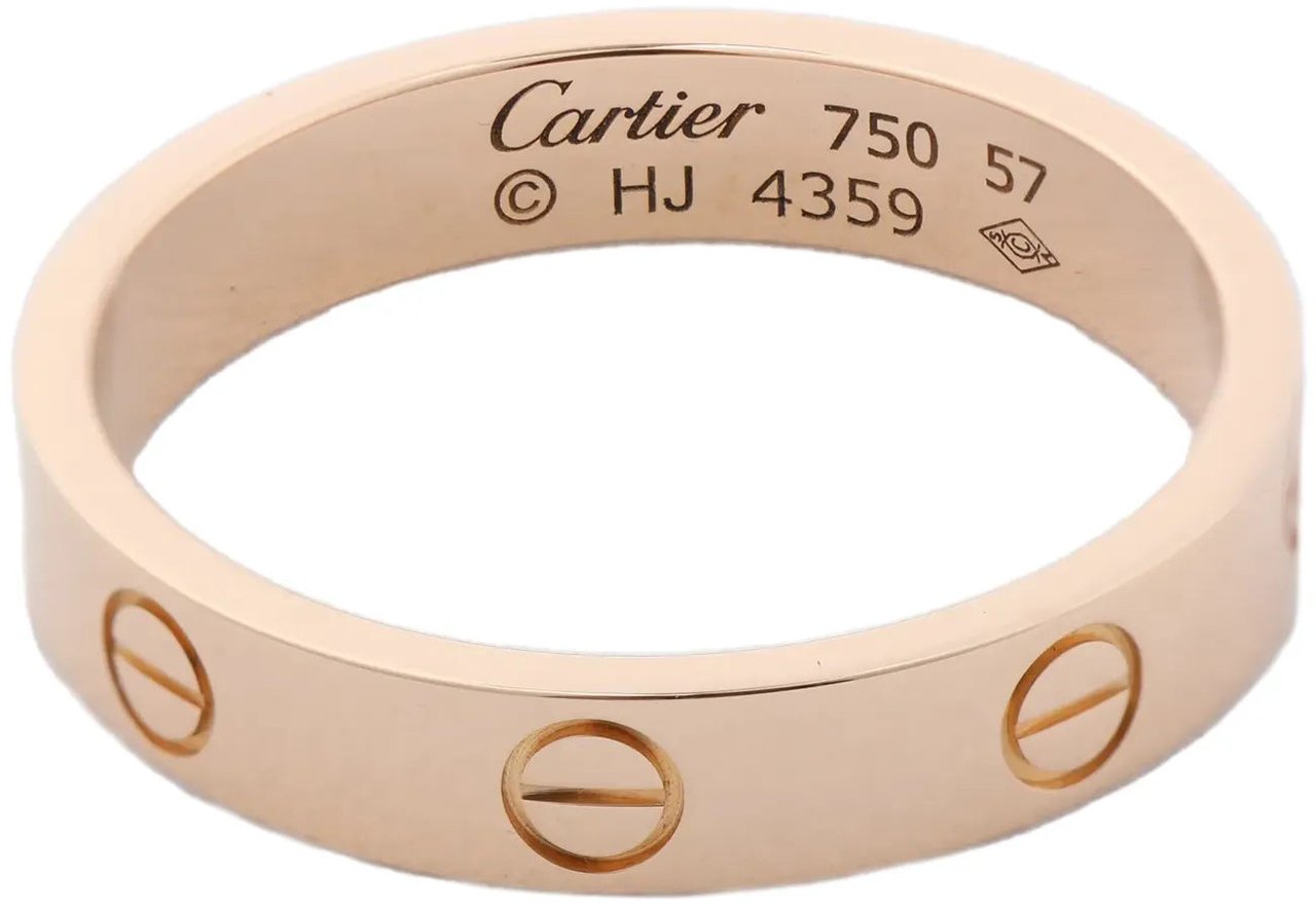 Cartier Cartier Mini Love Ring 750(PG) 4.7g 57 HJ4359 Goud