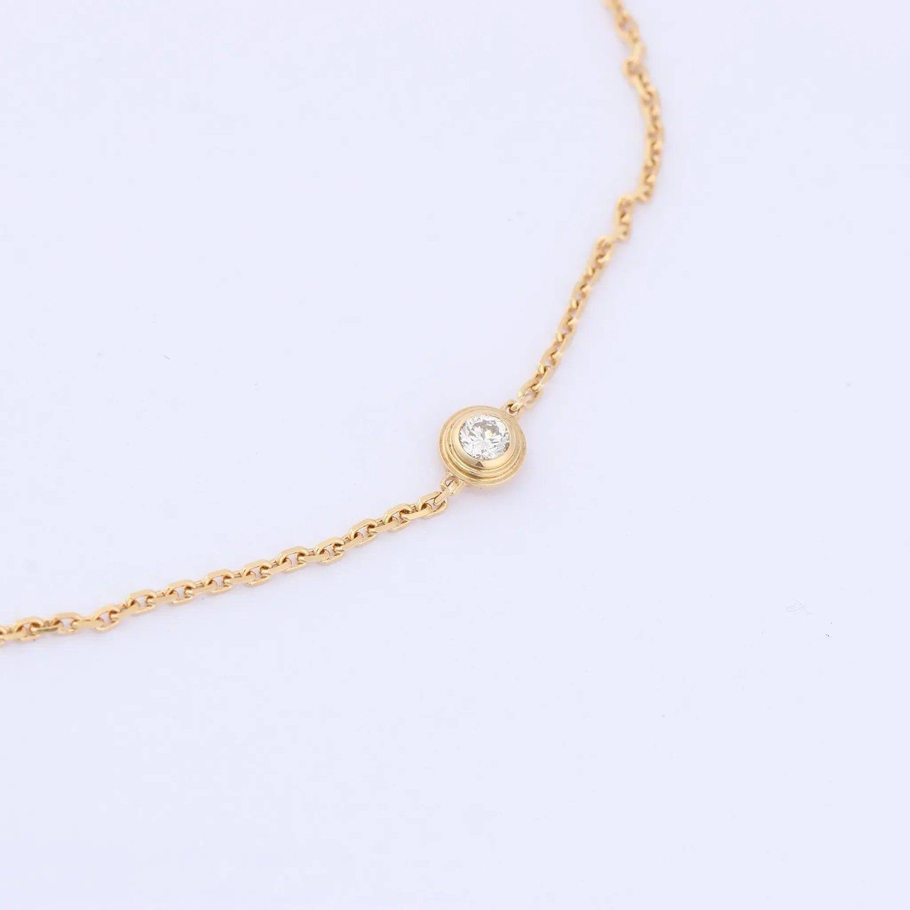 Cartier Cartier D'amour XS diamond Bracelet 750(YG) 1.4g QQC093 CRB6045617 Goud