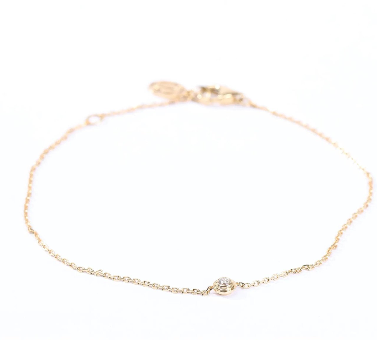 Cartier Cartier D'amour XS diamond Bracelet 750(YG) 1.4g QQC093 CRB6045617 Goud