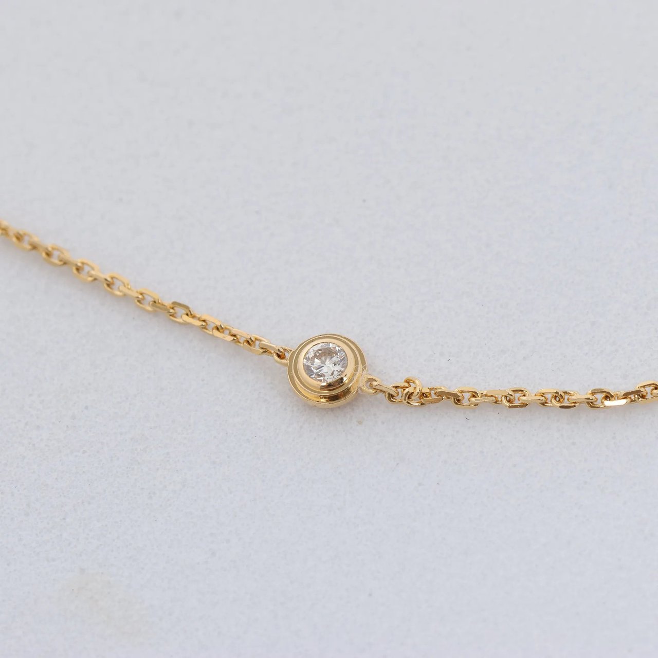 Cartier Cartier D'amour XS diamond Bracelet 750(YG) 1.4g XWG487 Goud