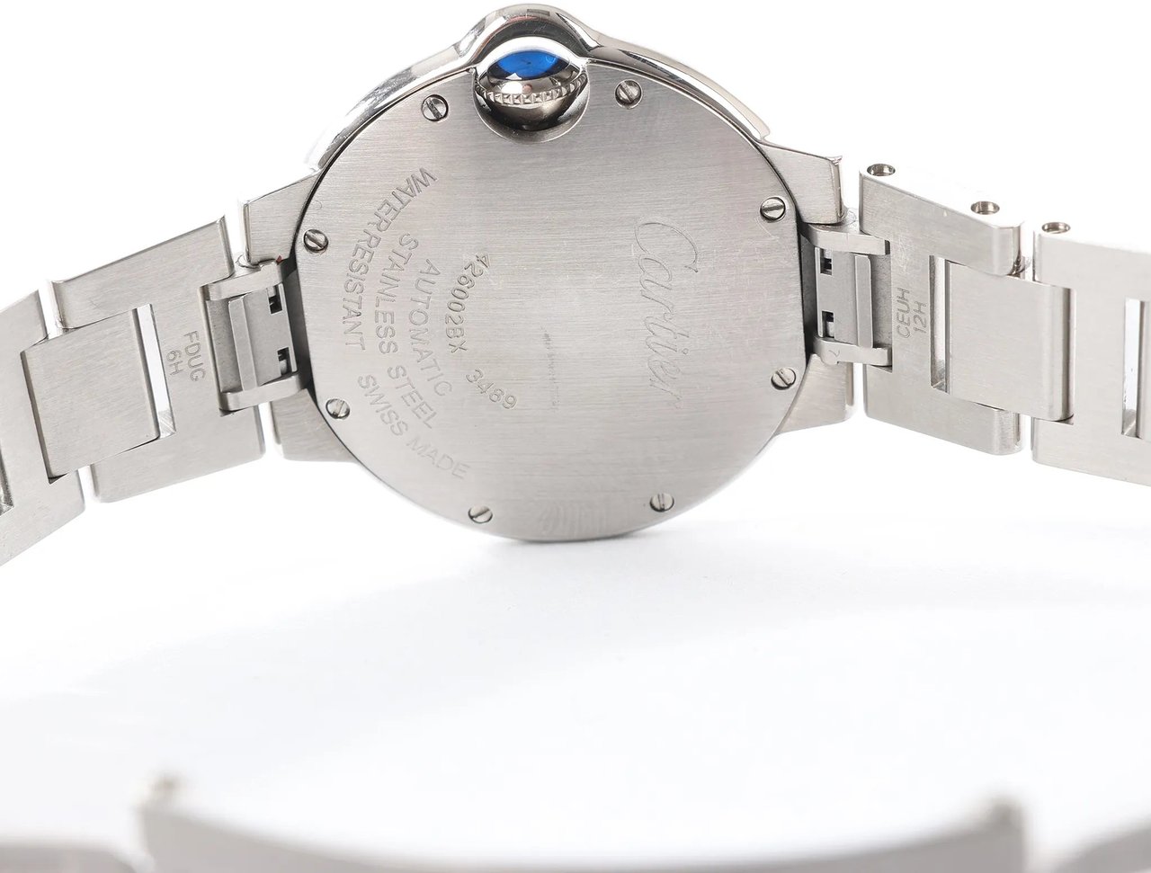 Cartier Cartier Ballon Bleu W4BB0028 3489426002BX SS AT Watch with Blue-Face Blauw