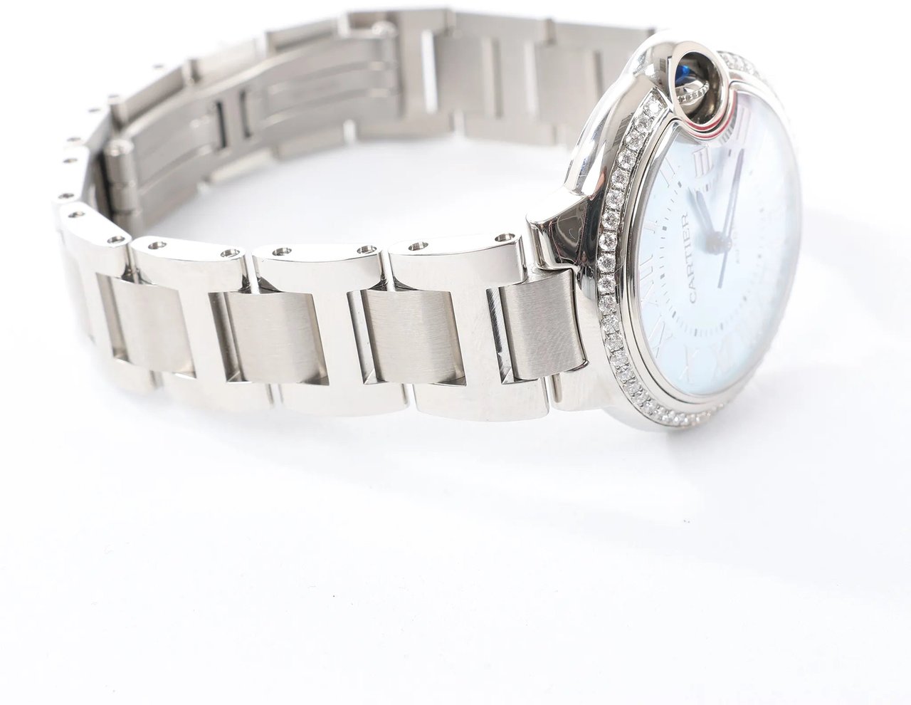 Cartier Cartier Ballon Bleu W4BB0028 3489426002BX SS AT Watch with Blue-Face Blauw