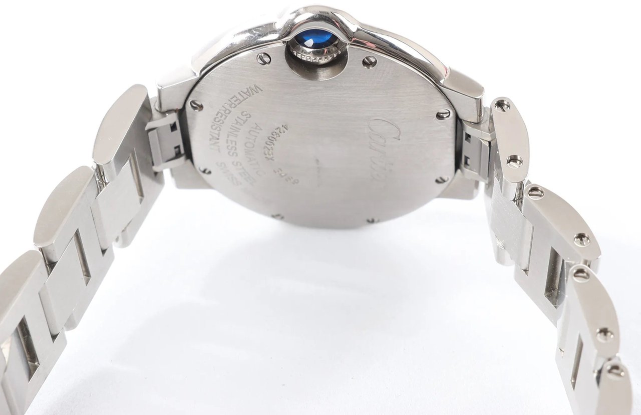 Cartier Cartier Ballon Bleu W4BB0028 3489426002BX SS AT Watch with Blue-Face Blauw