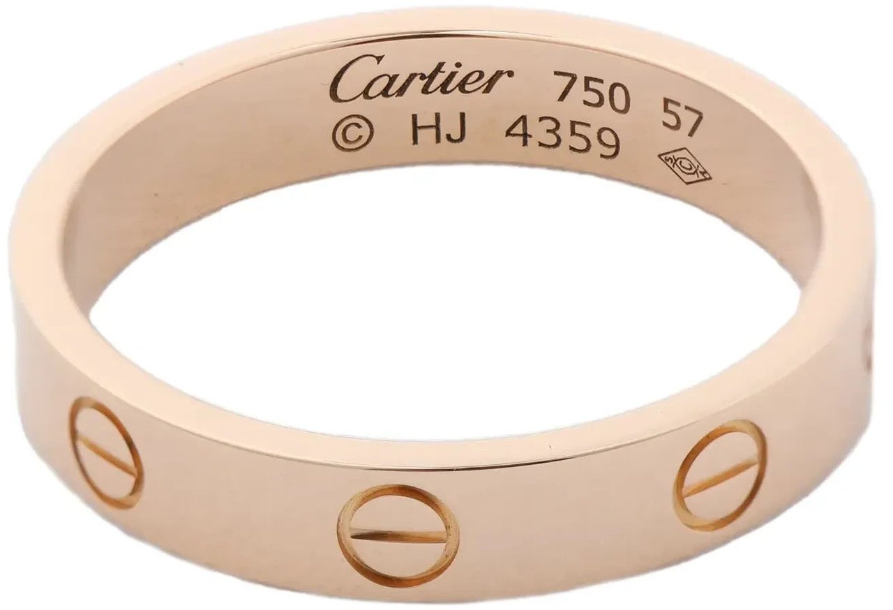 Cartier Cartier Mini Love Ring 750(PG) 4.7g 57 HJ4359 Goud