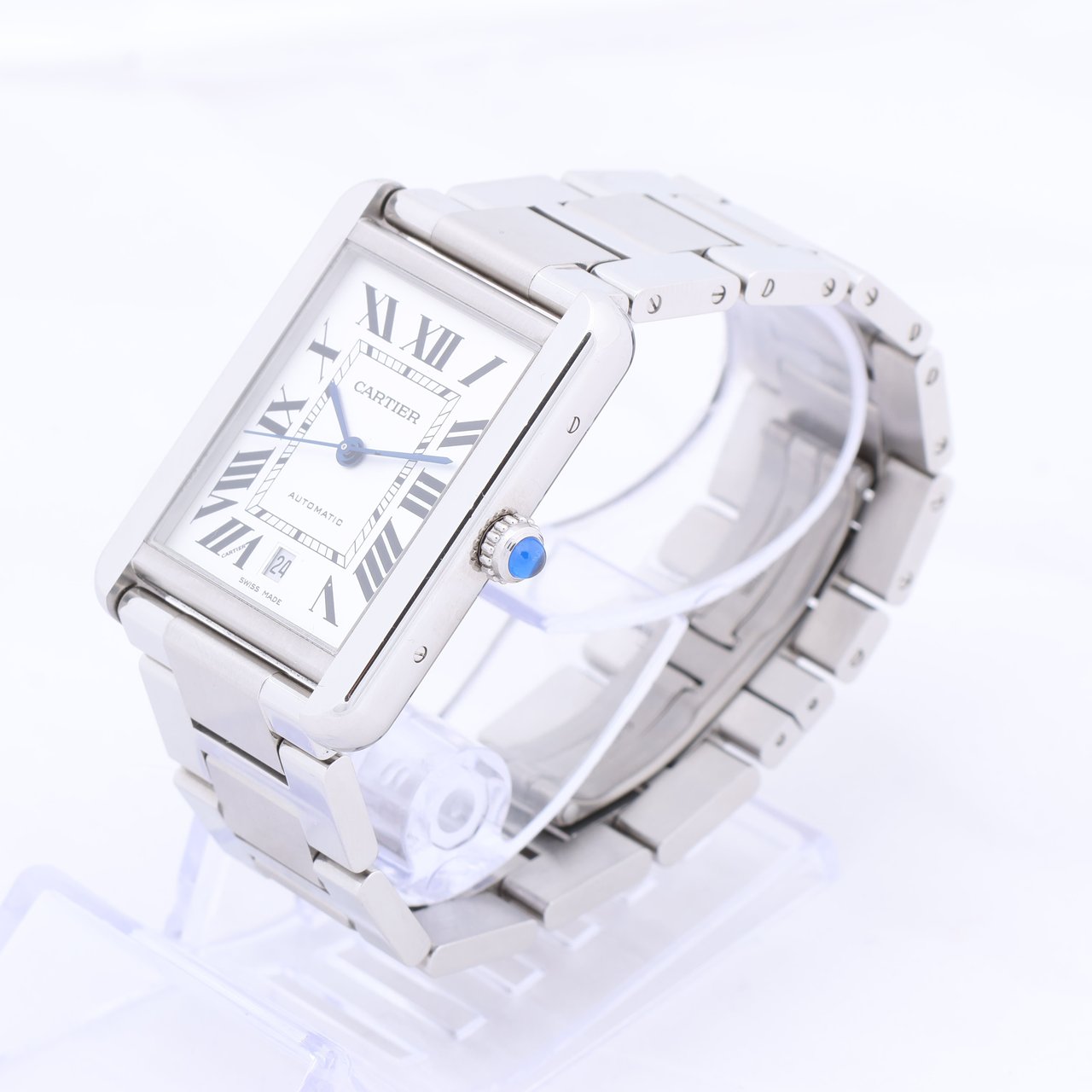 Cartier Cartier Tank Solo W5200028 3515780917TX SS AT Silver-Face Watch Zilver