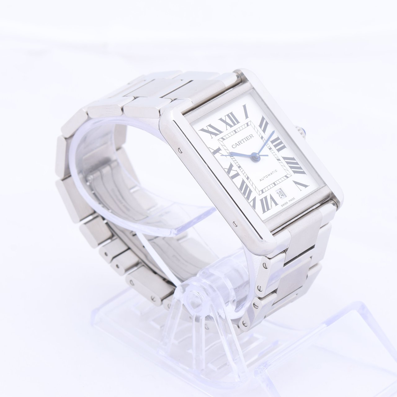 Cartier Cartier Tank Solo W5200028 3515780917TX SS AT Silver-Face Watch Zilver