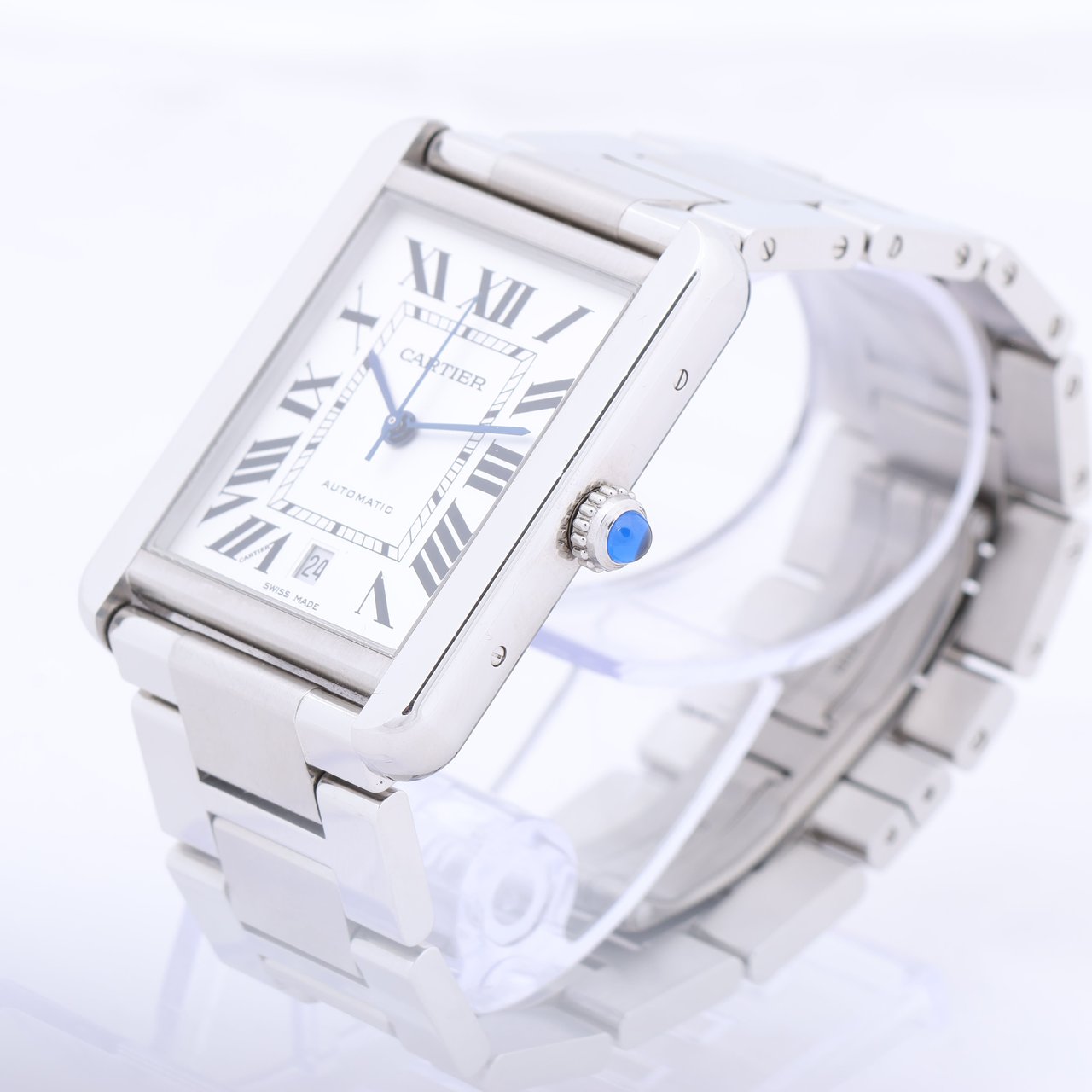 Cartier Cartier Tank Solo W5200028 3515780917TX SS AT Silver-Face Watch Zilver