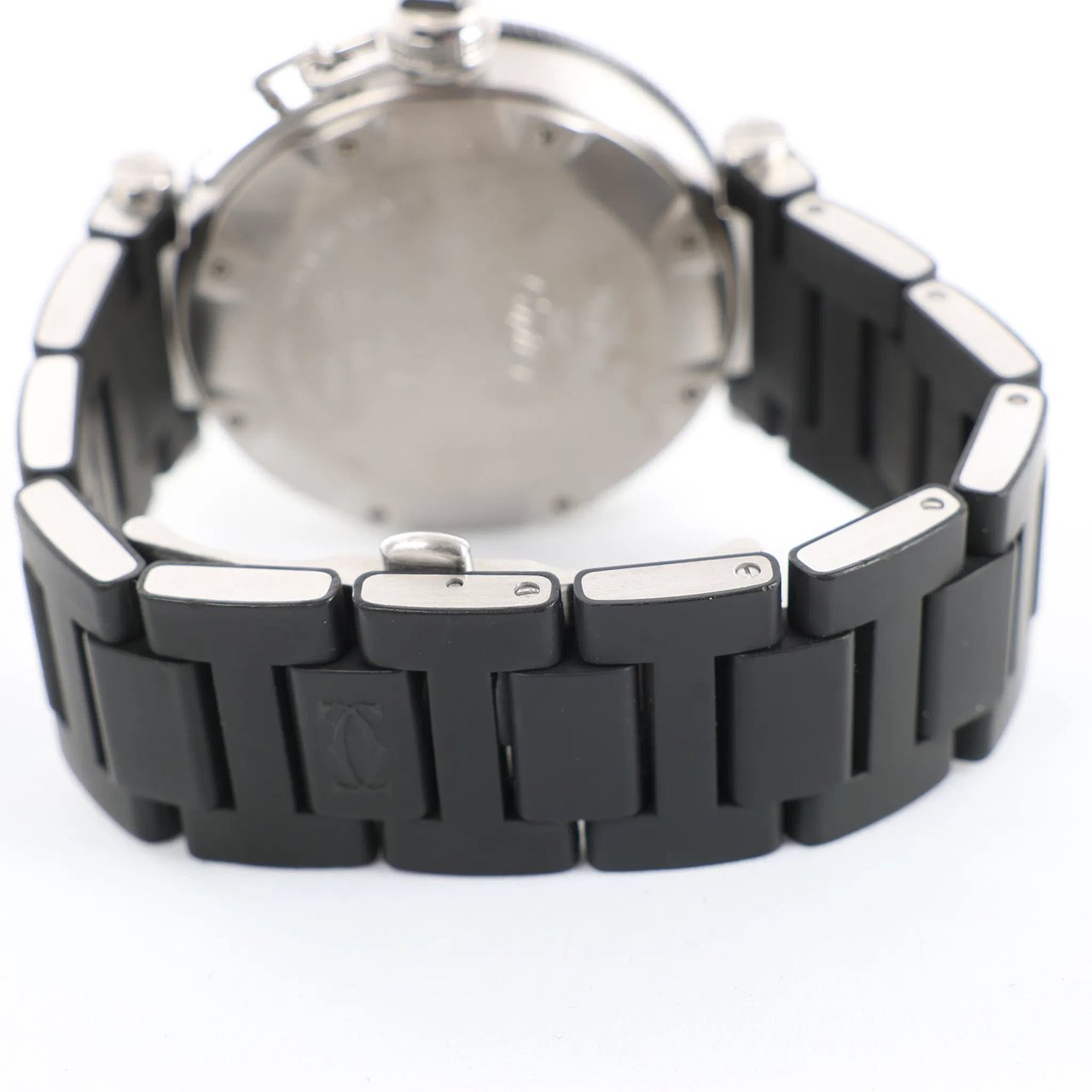 Cartier CARTIER Pasha Seatimer WW31077U2 2790520750MX SS x Rubber AT Watch with Black Dial Zwart