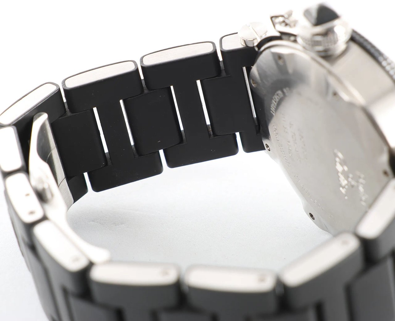 Cartier CARTIER Pasha Seatimer WW31077U2 2790520750MX SS x Rubber AT Watch with Black Dial Zwart