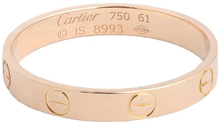 Cartier Cartier Mini Love Ring 750(YG) 3.1g 61 IS8993 Goud