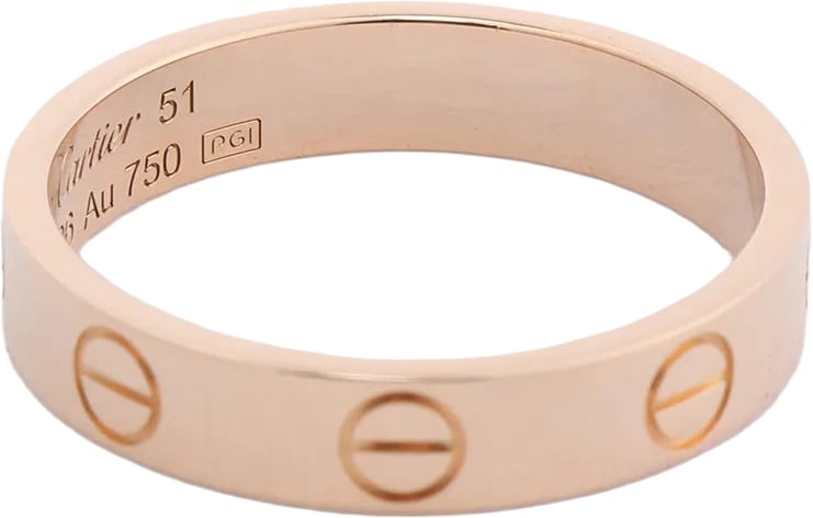 Cartier Cartier Mini Love Ring 750(PG) 3.2g 51 QVO496 Goud