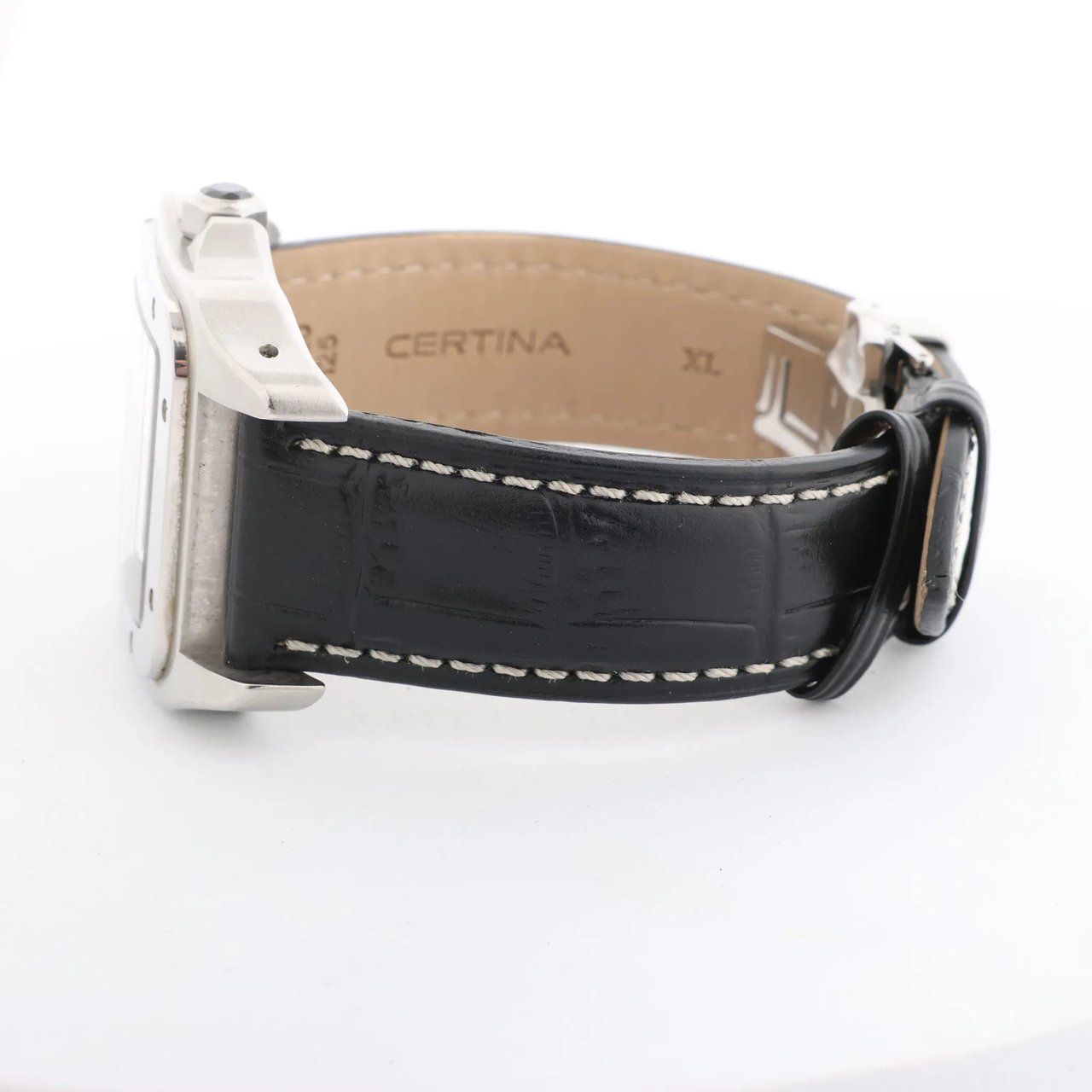Cartier Santos 100 W20076X8 2656733456CE SS AT Watch with White Dial Divers