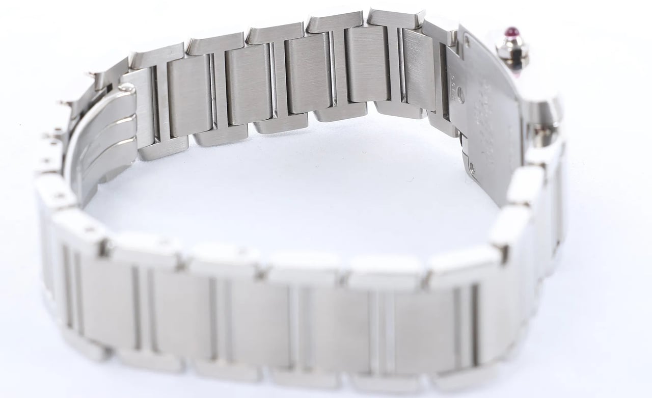 Cartier Cartier Tank Francaise SM W51030Q3 SS QZ Watch with Pink Dial Roze
