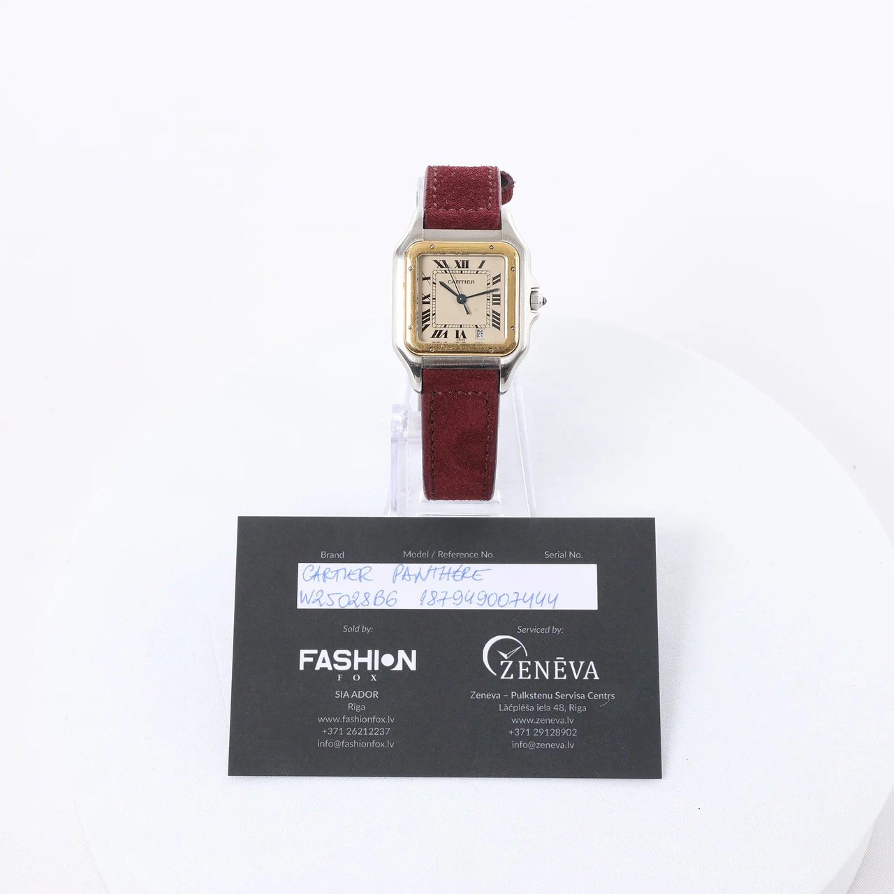 Cartier Cartier Panthère W25028B6 187949007444 SS×YG QZ Watch with Beige Dial Beige