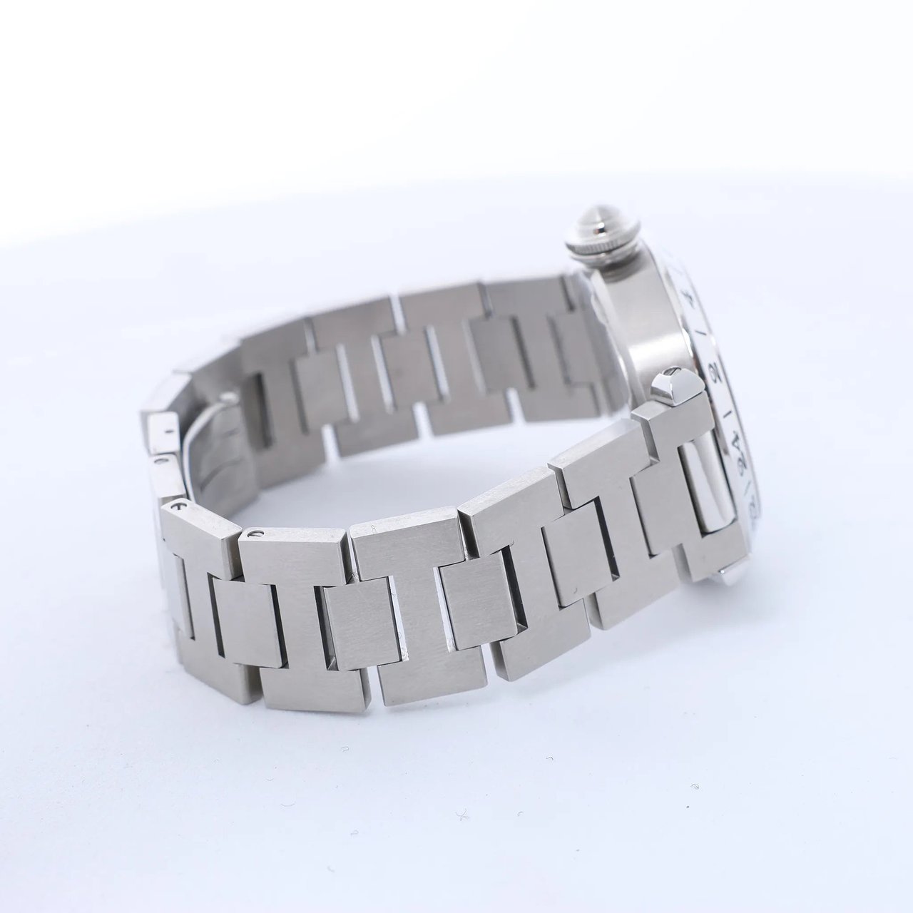CARTIER Pasha C Meridian W31049M7 2550300244PB SS AT Watch with Black Dial Zwart