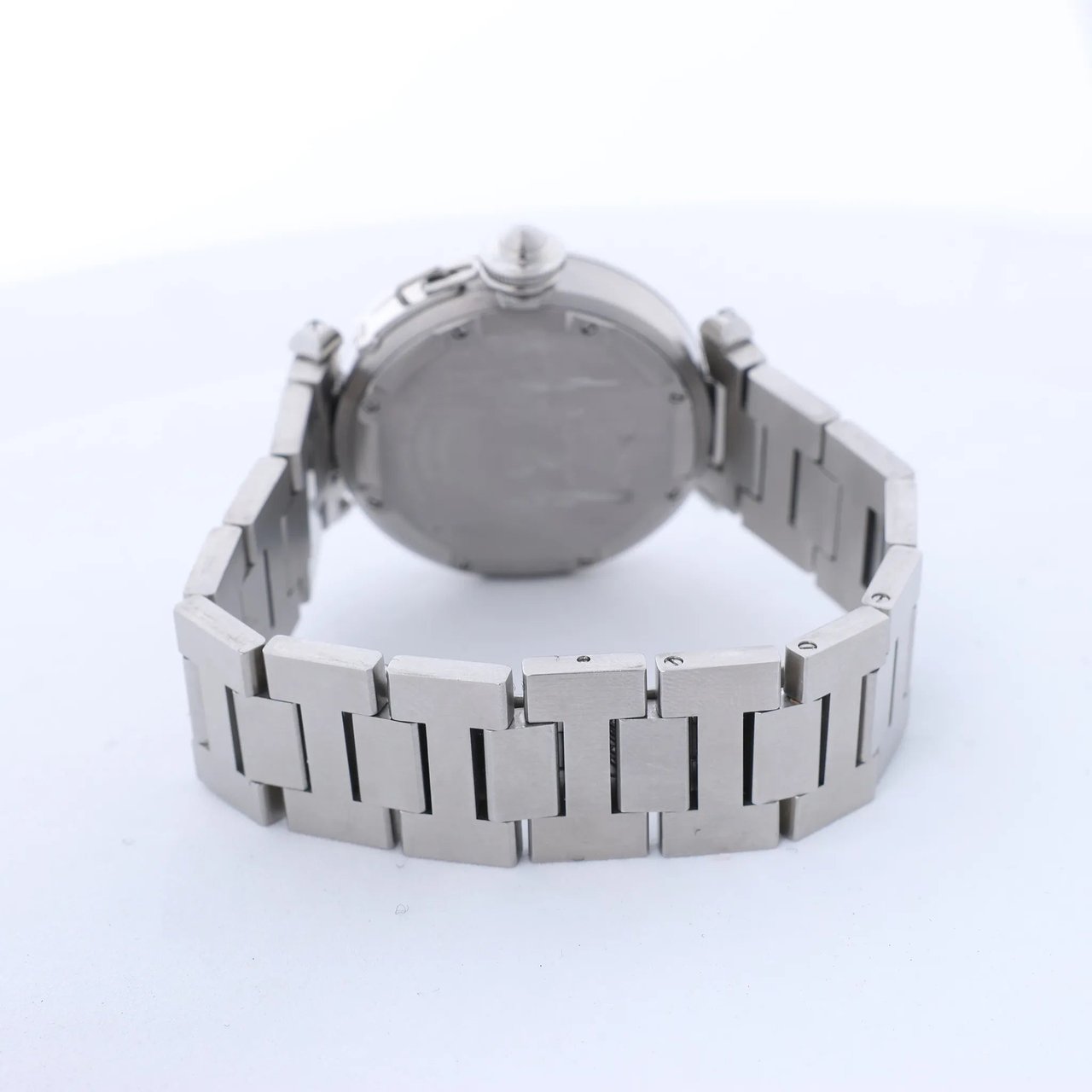 CARTIER Pasha C Meridian W31049M7 2550300244PB SS AT Watch with Black Dial Zwart