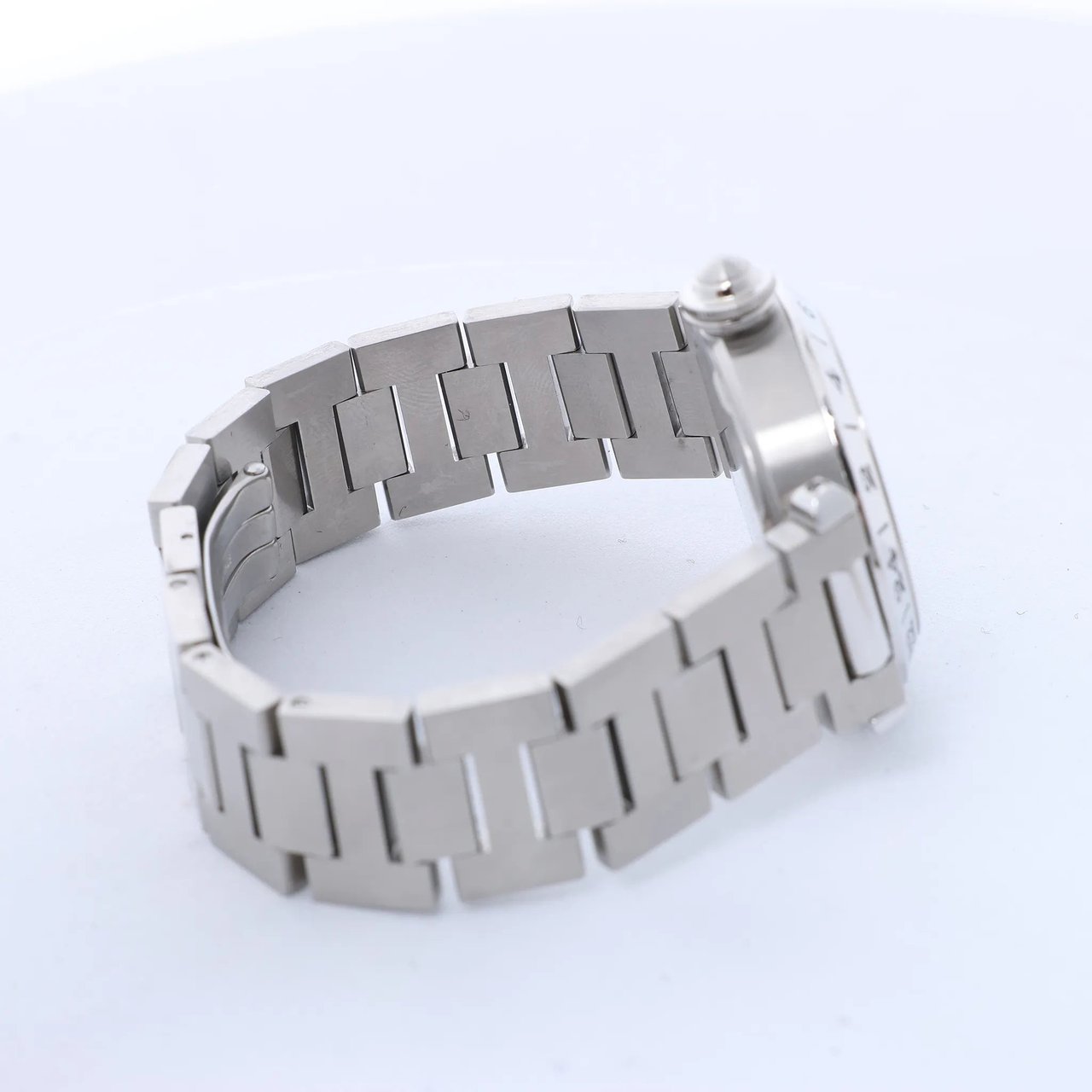 CARTIER Pasha C Meridian W31049M7 2550300244PB SS AT Watch with Black Dial Zwart