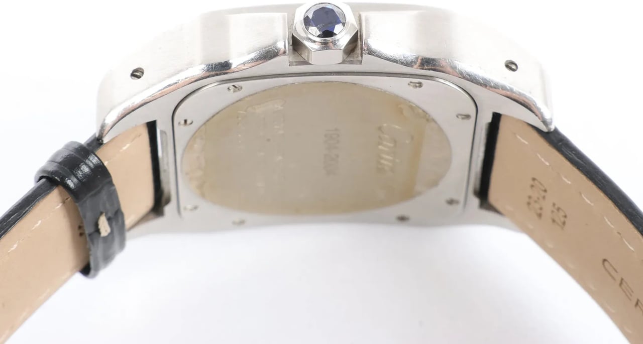 Cartier Santos 100 W20076X8 2656733456CE SS AT Watch with White Dial Divers