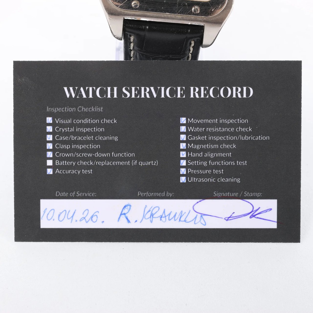 Cartier Santos 100 W20076X8 2656733456CE SS AT Watch with White Dial Divers