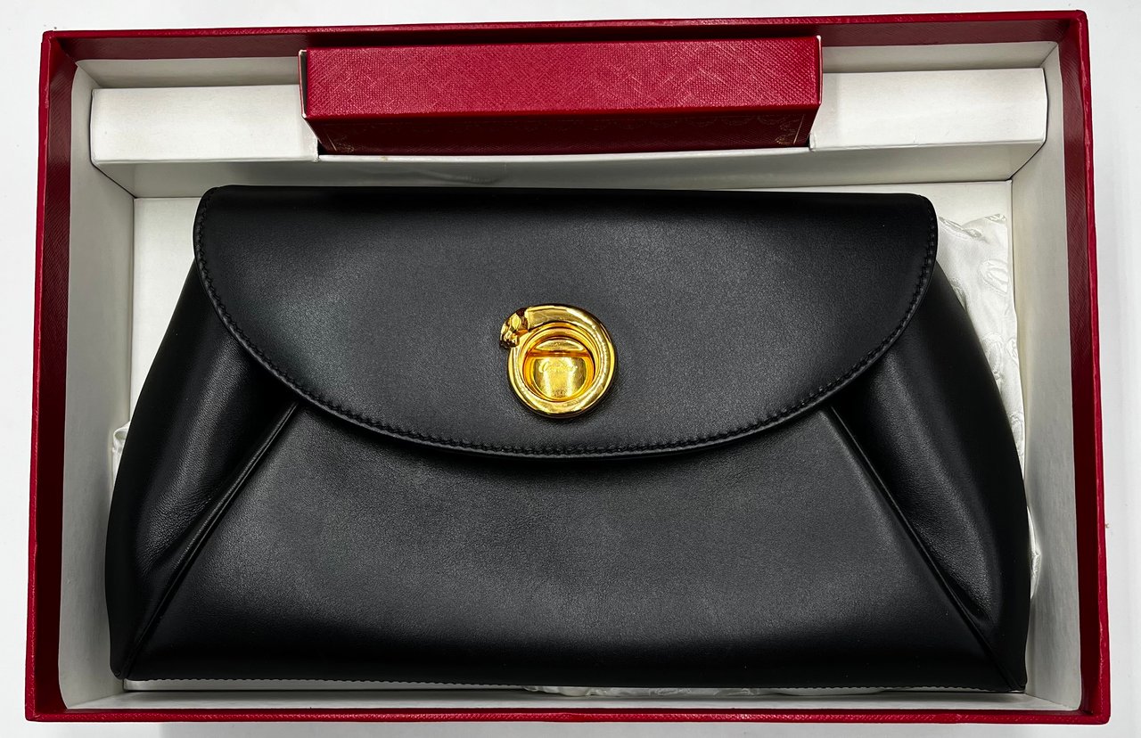 Cartier Cartier Panthère Leather Clutch leather medium Zwart