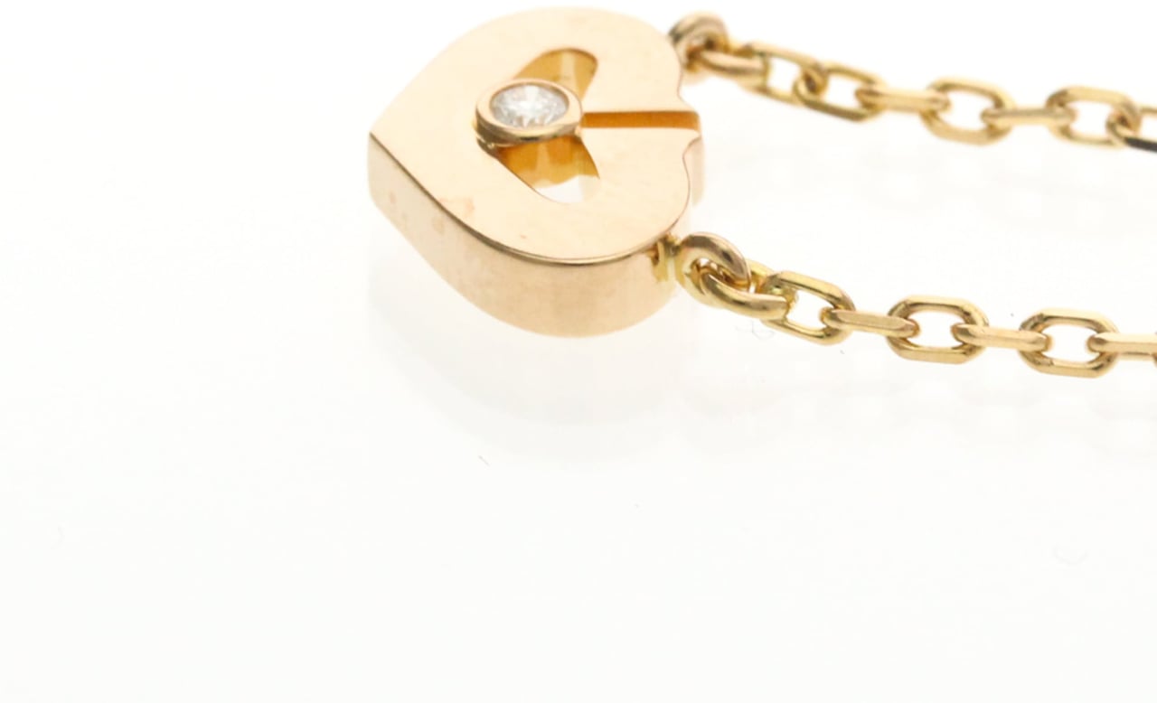 Cartier C Heart de Cartier Pendant 18K Rose Gold with Diamond XS Goud