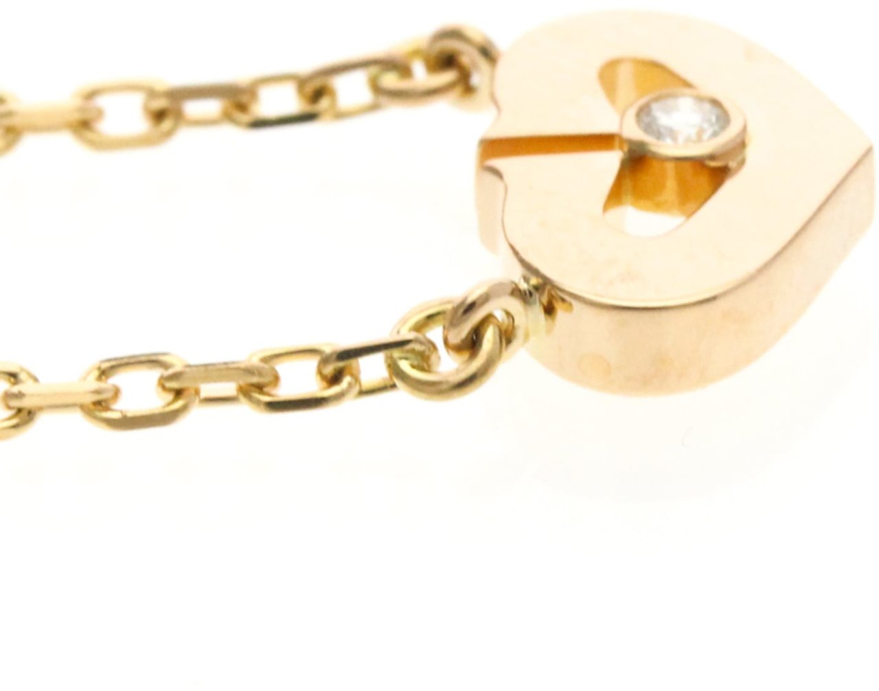 Cartier C Heart de Cartier Pendant 18K Rose Gold with Diamond XS Goud