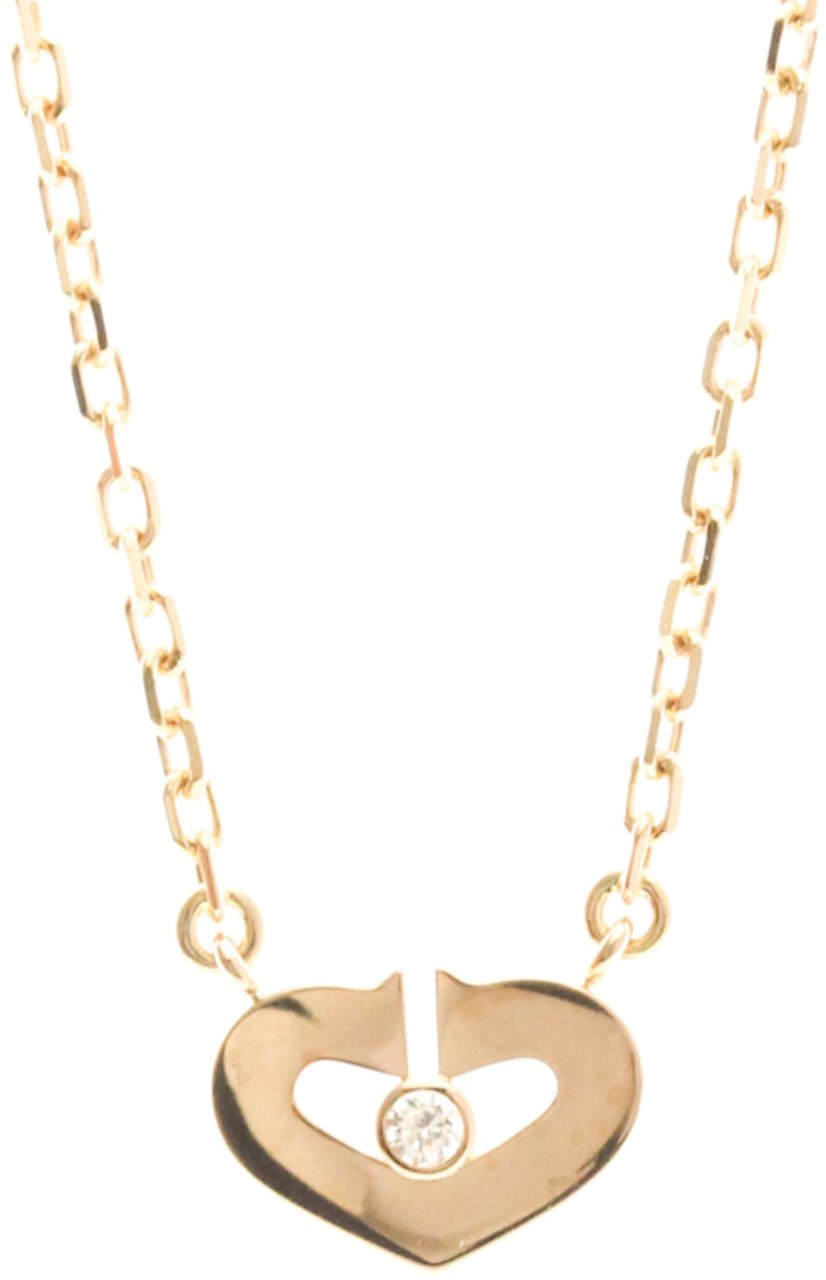 Cartier C Heart de Cartier Pendant 18K Rose Gold with Diamond XS Goud