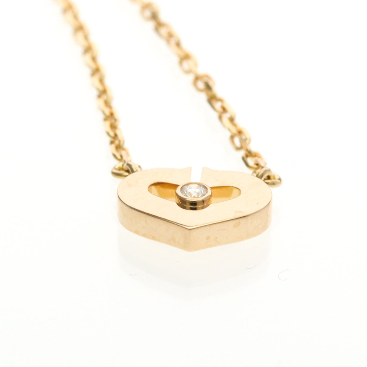 Cartier C Heart de Cartier Pendant 18K Rose Gold with Diamond XS Goud