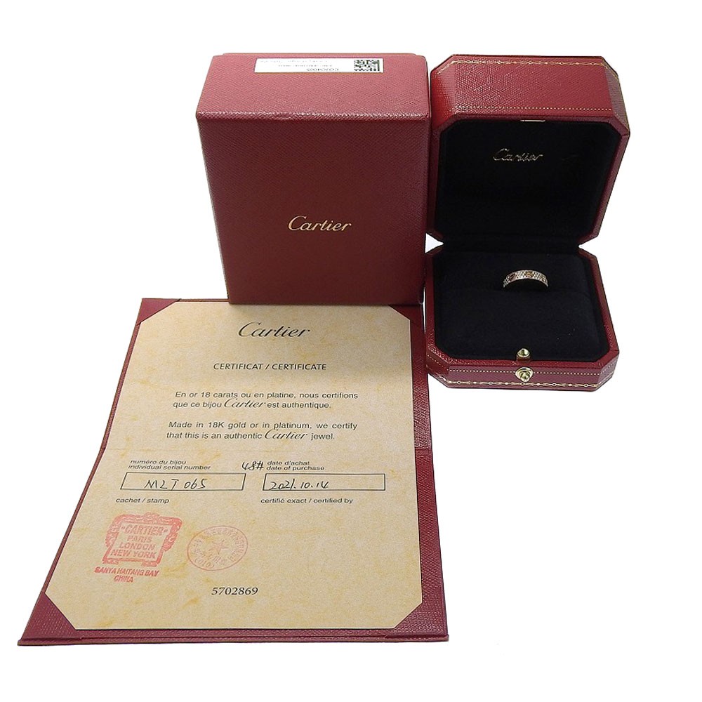 Cartier Cartier Love Wedding Band Pave Diamonds Ring 18K Yellow Gold and Diamonds Small Goud