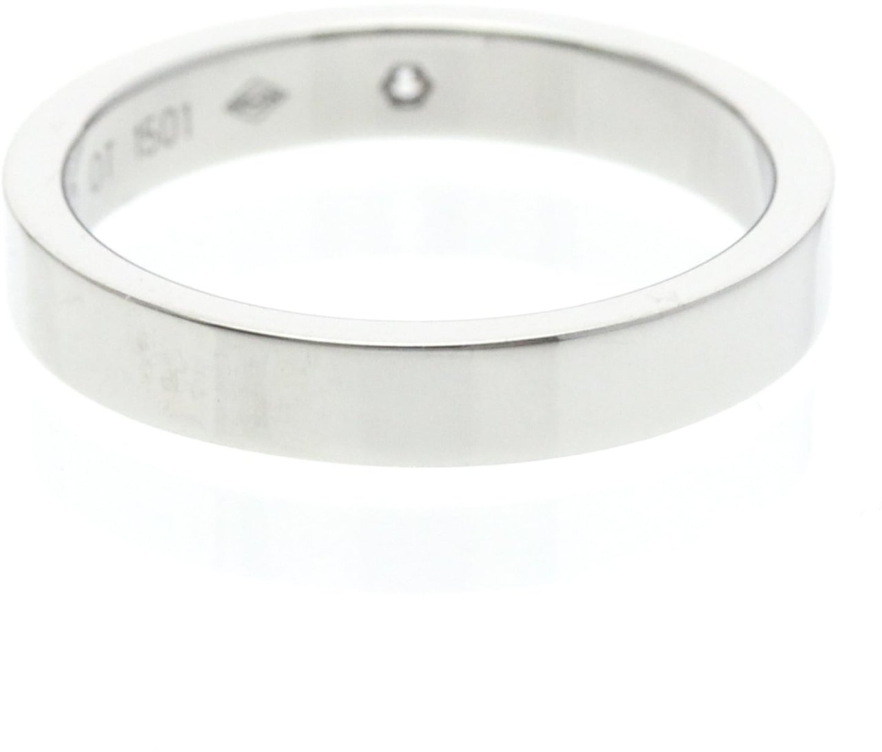 Cartier C de Cartier Wedding Band Platinum with Diamond Zilver