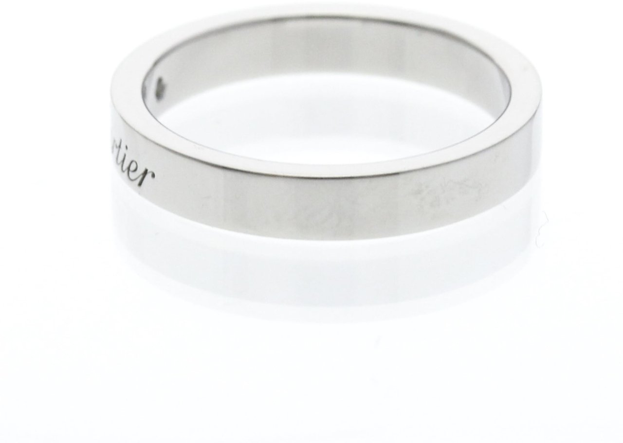 Cartier C de Cartier Wedding Band Platinum with Diamond Zilver