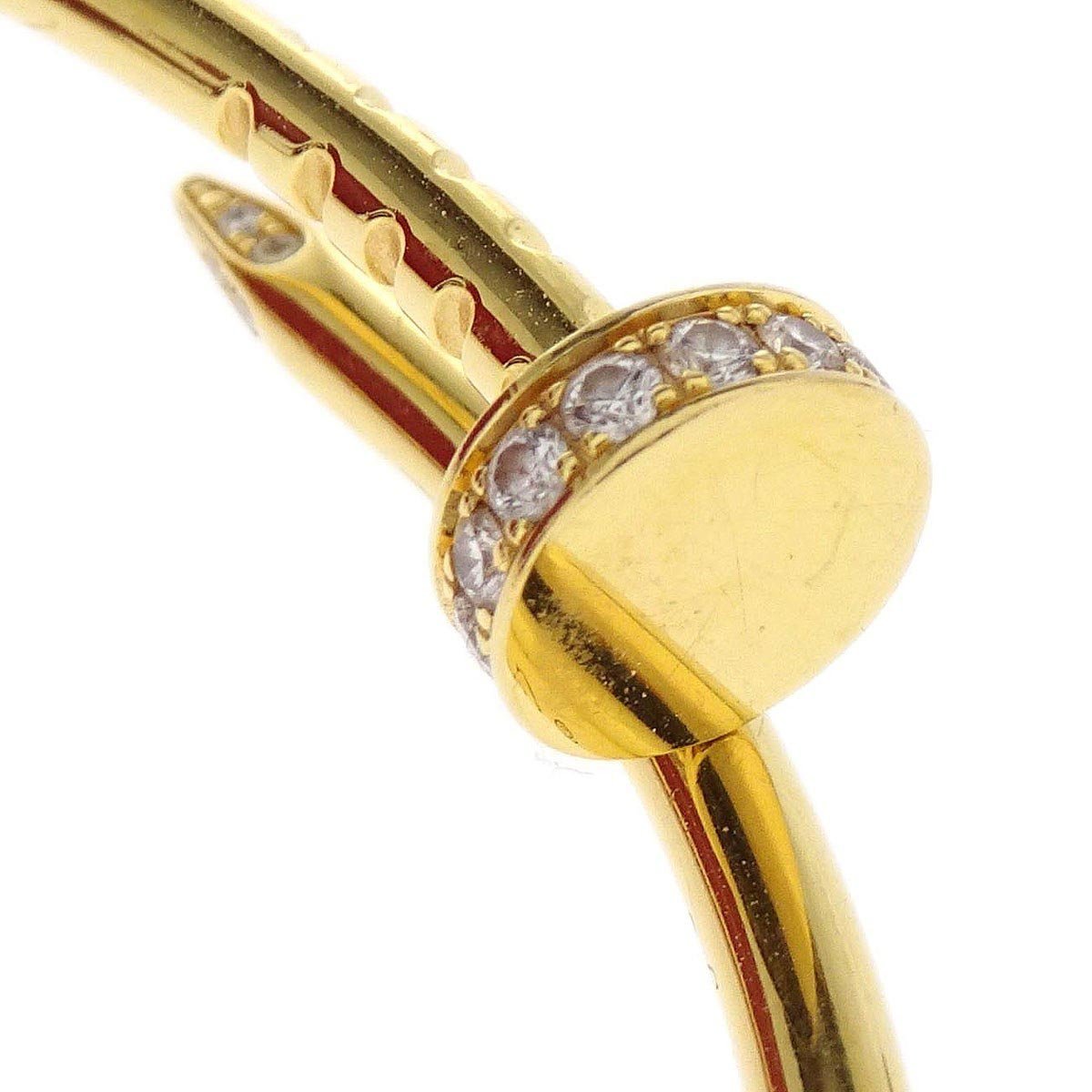 Cartier Cartier Juste un Clou Bracelet 18K Yellow Gold with Diamonds Small Goud