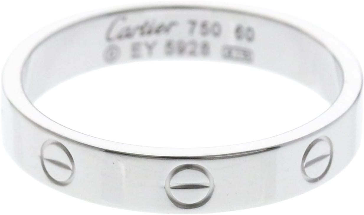 Cartier Love Wedding Band 18K White Gold Zilver