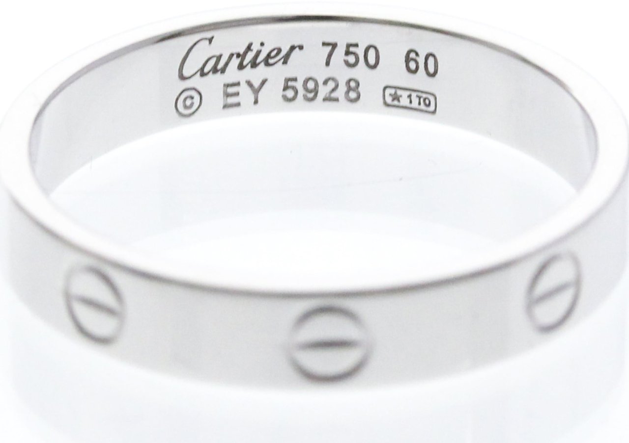 Cartier Love Wedding Band 18K White Gold Zilver