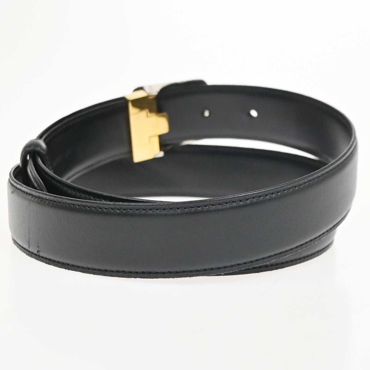 Cartier Santos Plaque Reversible Belt Leather Medium Zwart