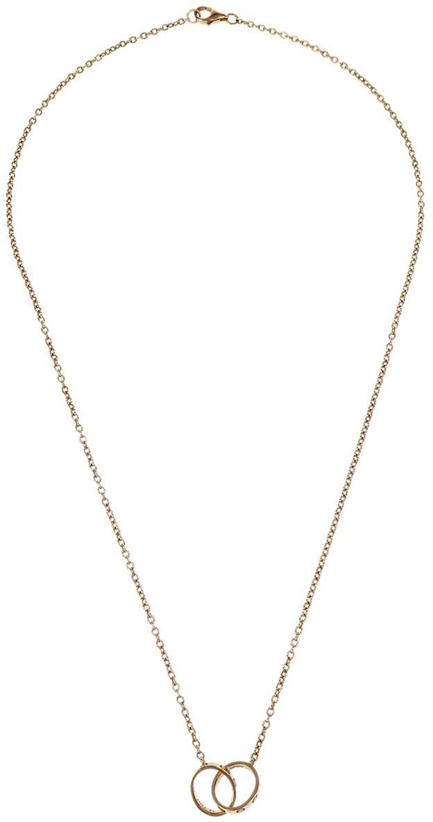 Cartier Cartier Love Interlocking Necklace 18K Rose Gold Goud