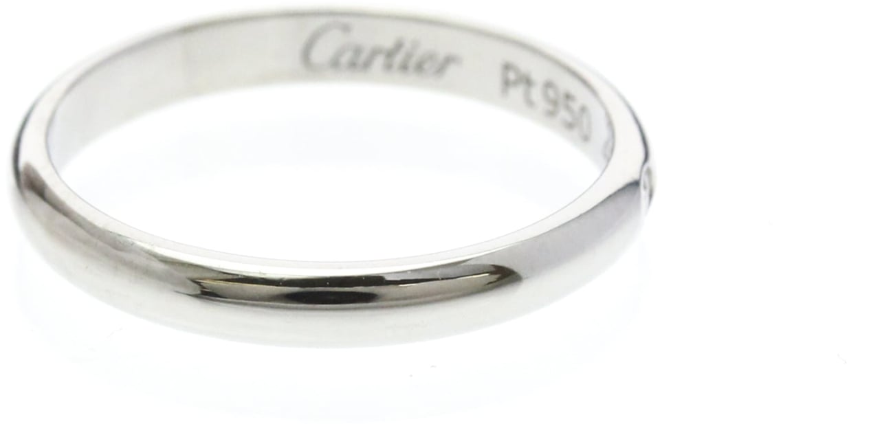 Cartier 1895 Wedding Band Platinum with Diamond 2.6mm Zilver