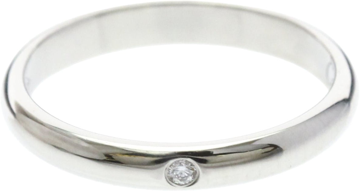 Cartier 1895 Wedding Band Platinum with Diamond 2.6mm Zilver