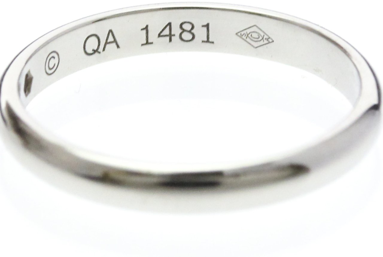 Cartier 1895 Wedding Band Platinum with Diamond 2.6mm Zilver