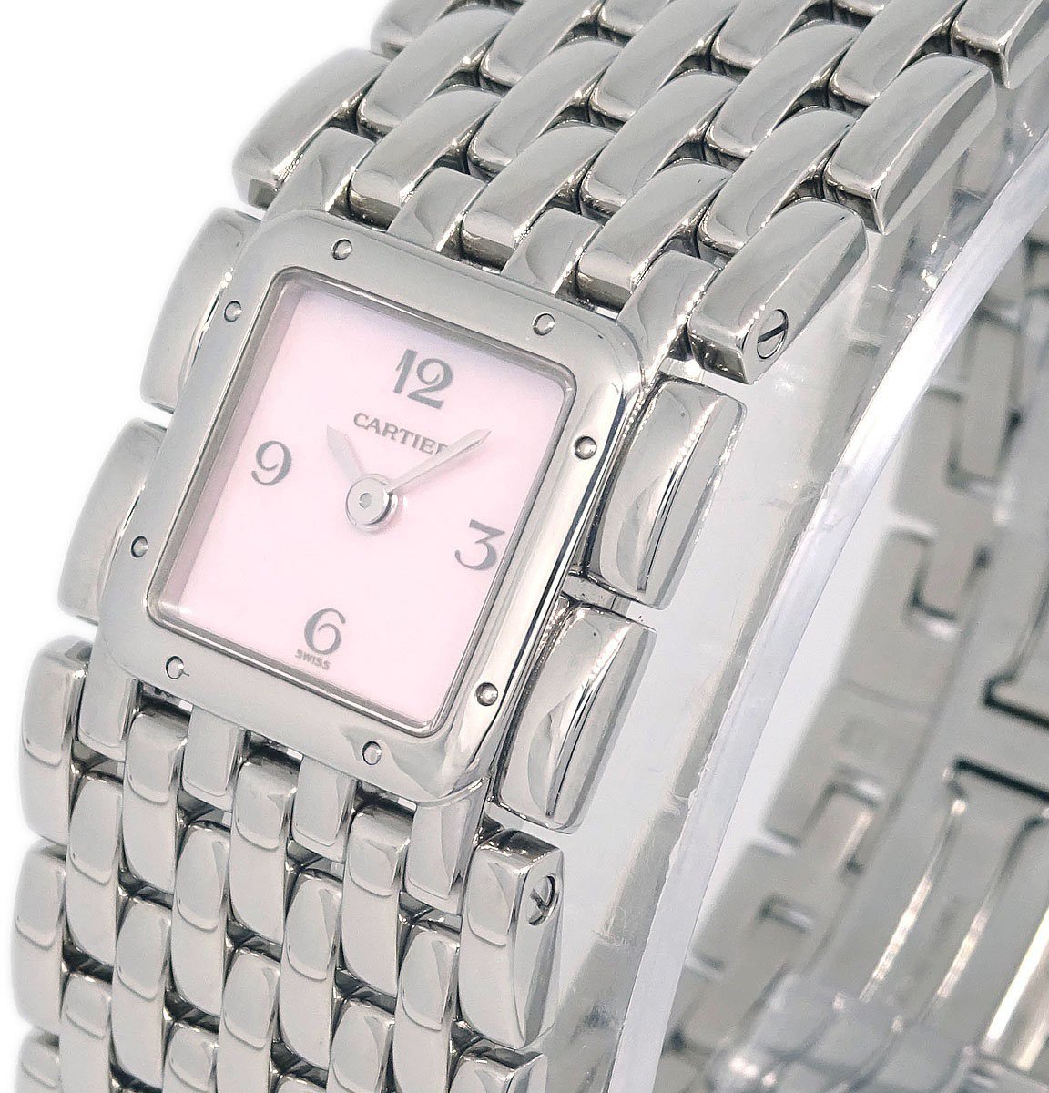 Cartier Cartier Panthere Ruban Quartz Watch Stainless Steel and Mother of Pearl 21 Divers