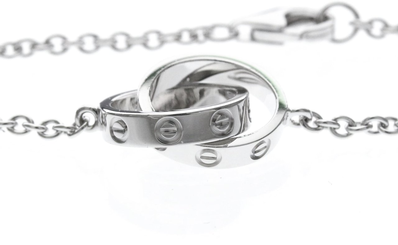 Cartier Love Interlocking 18K White Gold Zilver