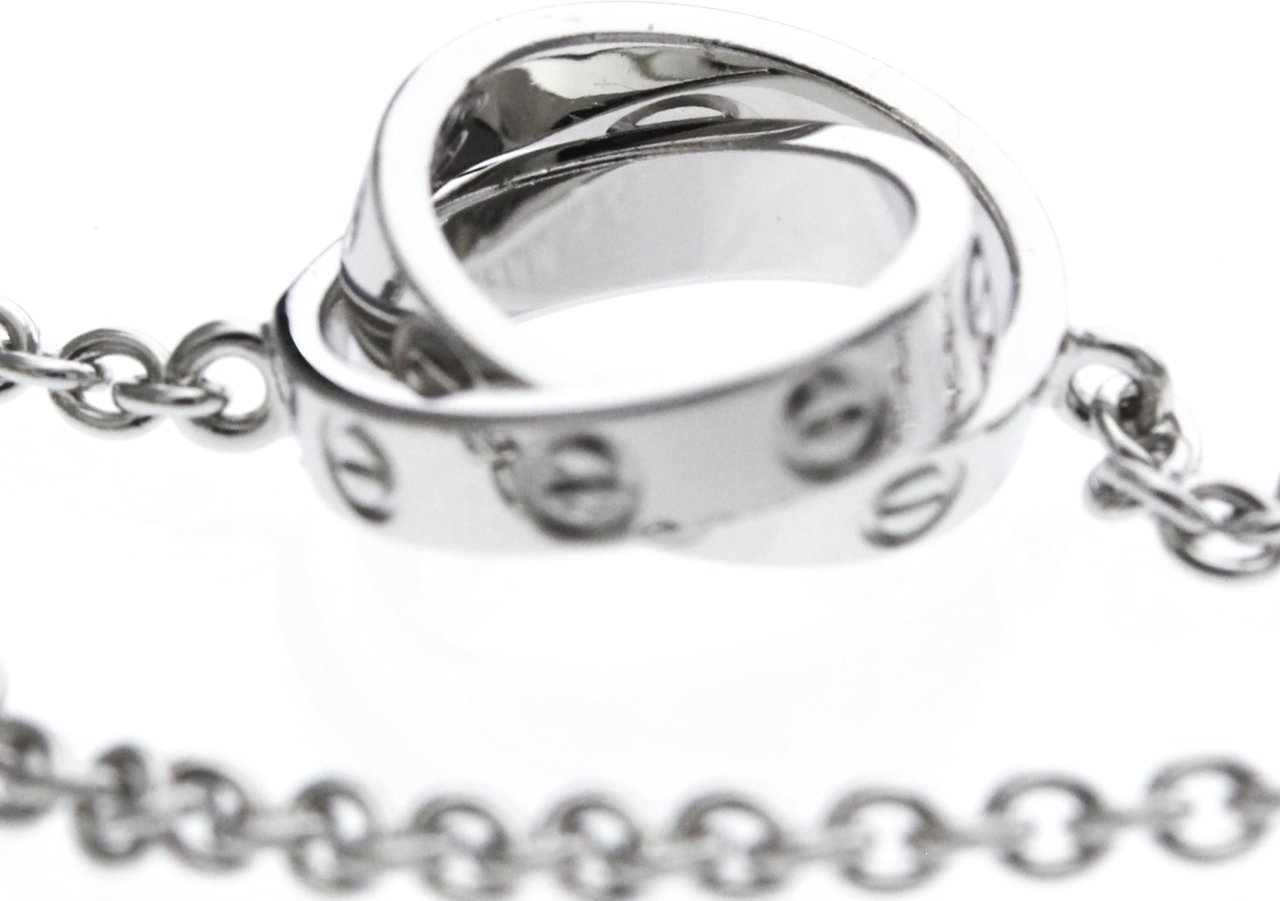 Cartier Love Interlocking 18K White Gold Zilver