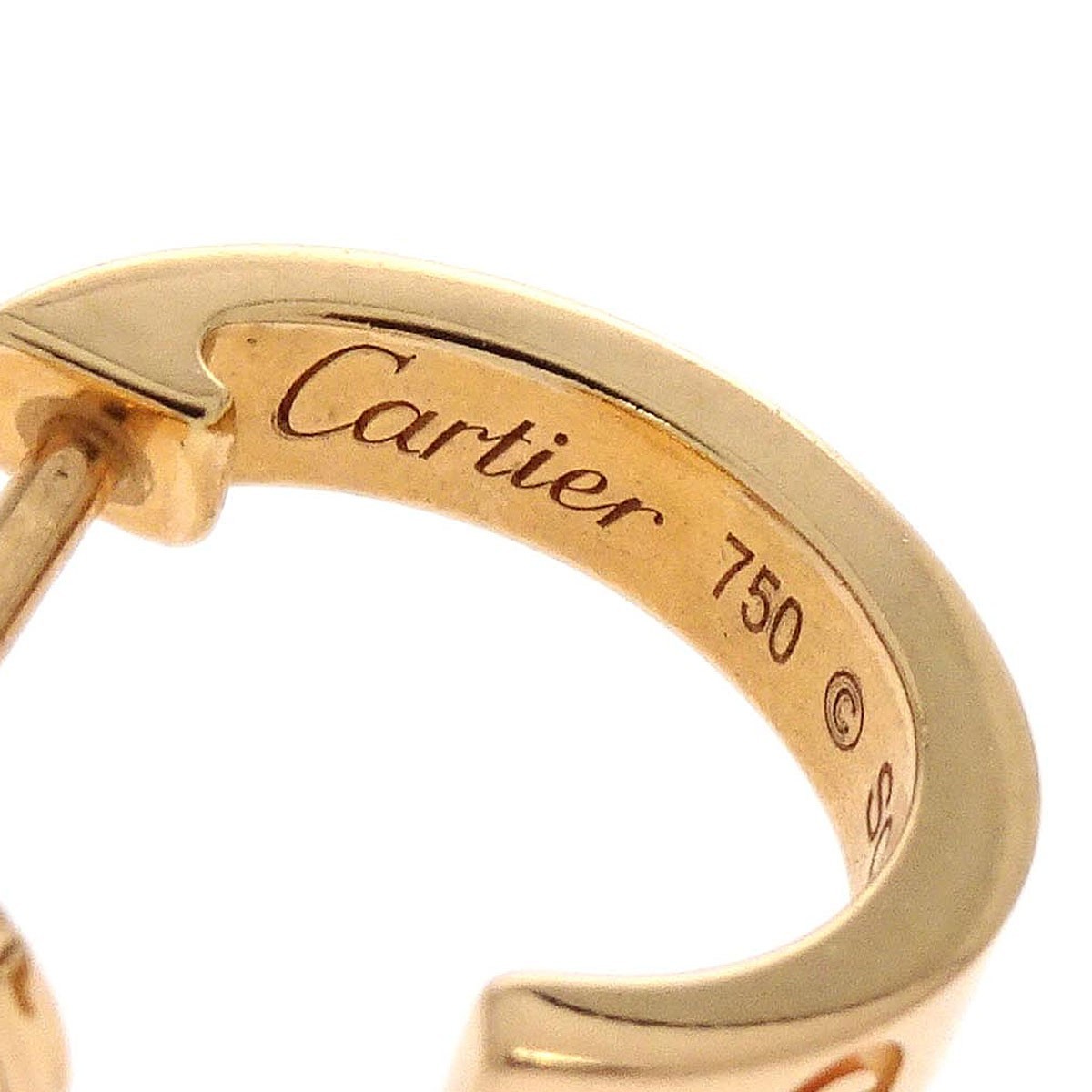 Cartier Cartier Love Hoop Earrings 18K Rose Gold Small Goud