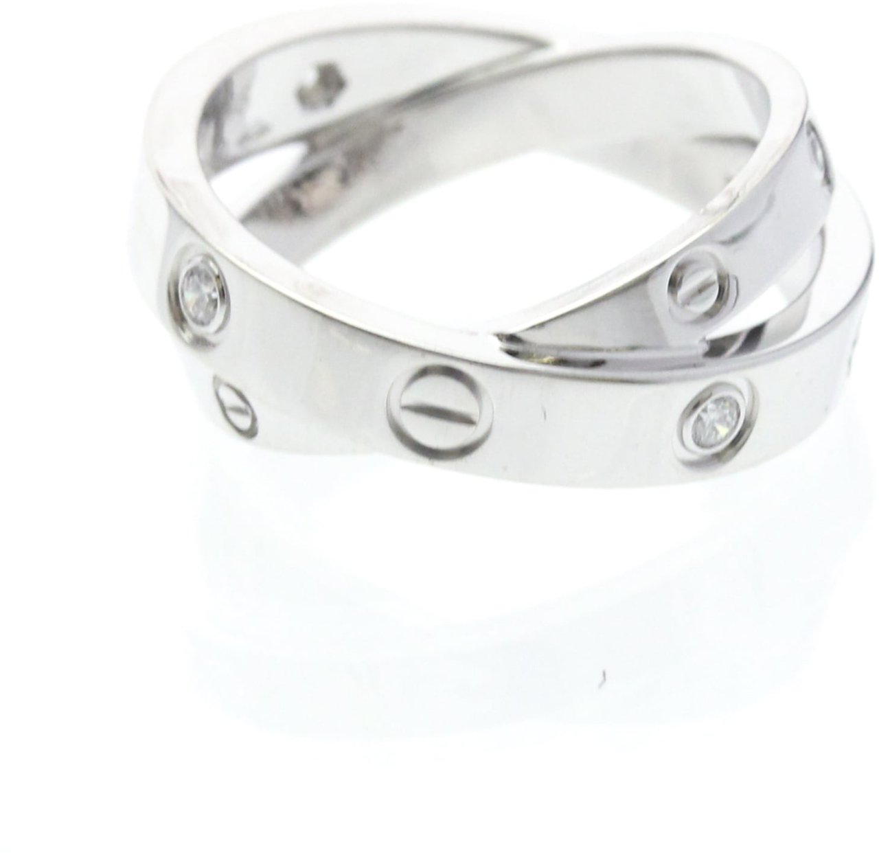 Cartier Be Love 18K White Gold with Diamonds Zilver