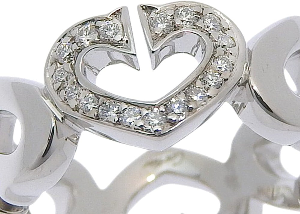 Cartier C Heart of Cartier 18K White Gold with Diamonds Zilver