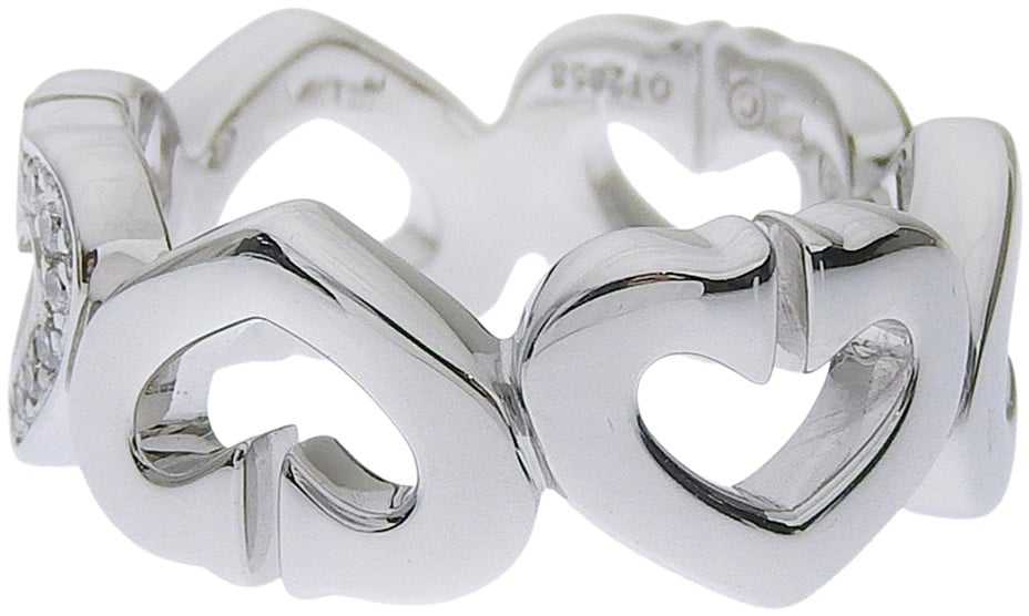 Cartier C Heart of Cartier 18K White Gold with Diamonds Zilver