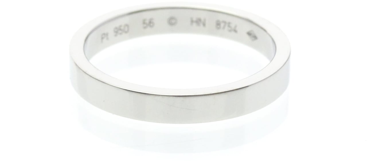 Cartier C de Cartier Wedding Band Platinum 3mm Zilver