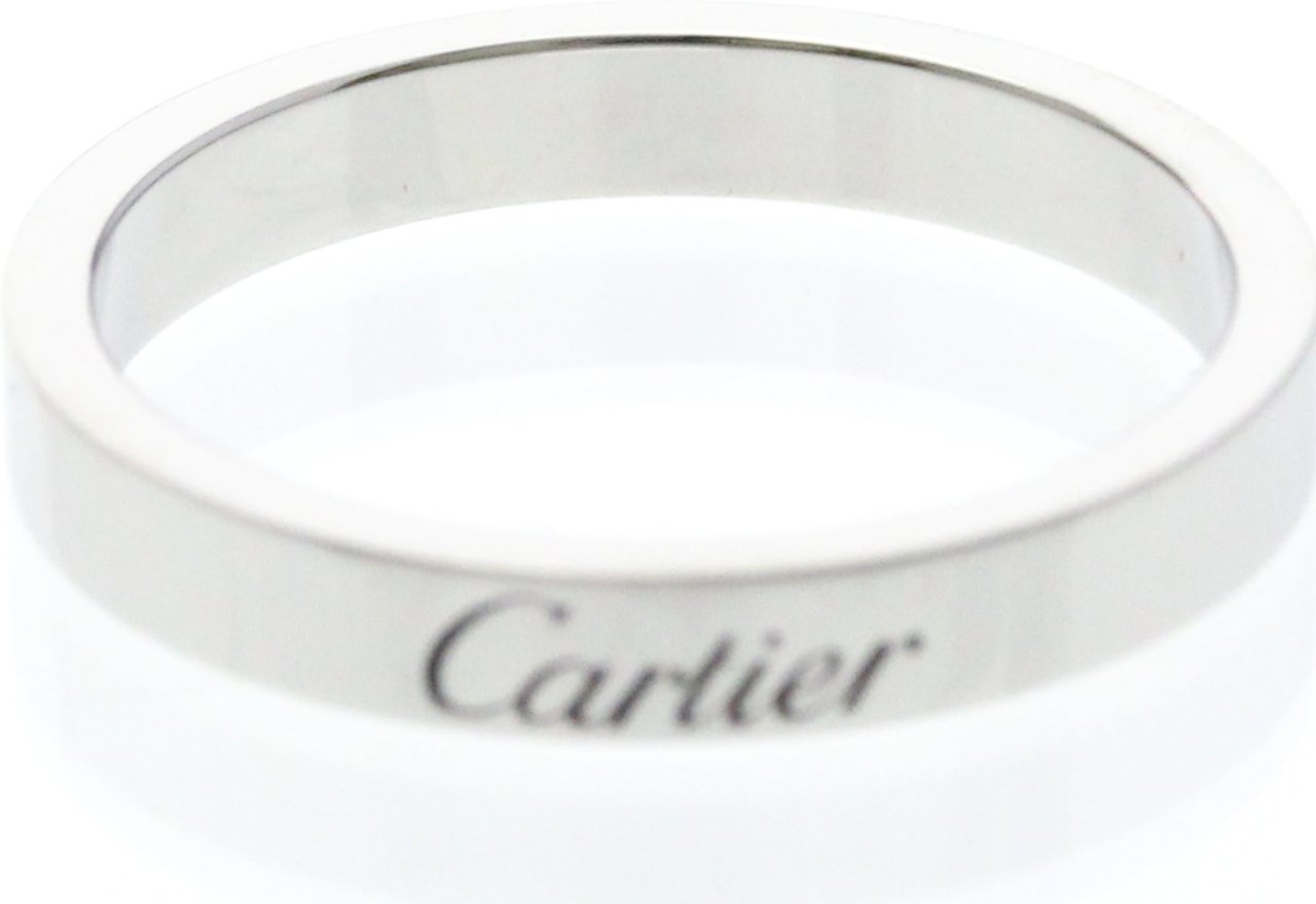 Cartier C de Cartier Wedding Band Platinum 3mm Zilver